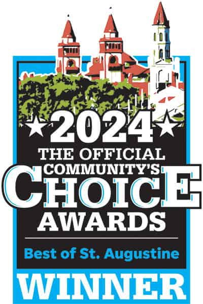 Winner - Best of St. Augustine 2024 Community Choice Award